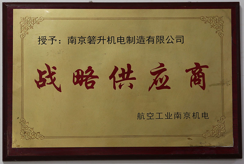 戰(zhàn)略供應(yīng)商